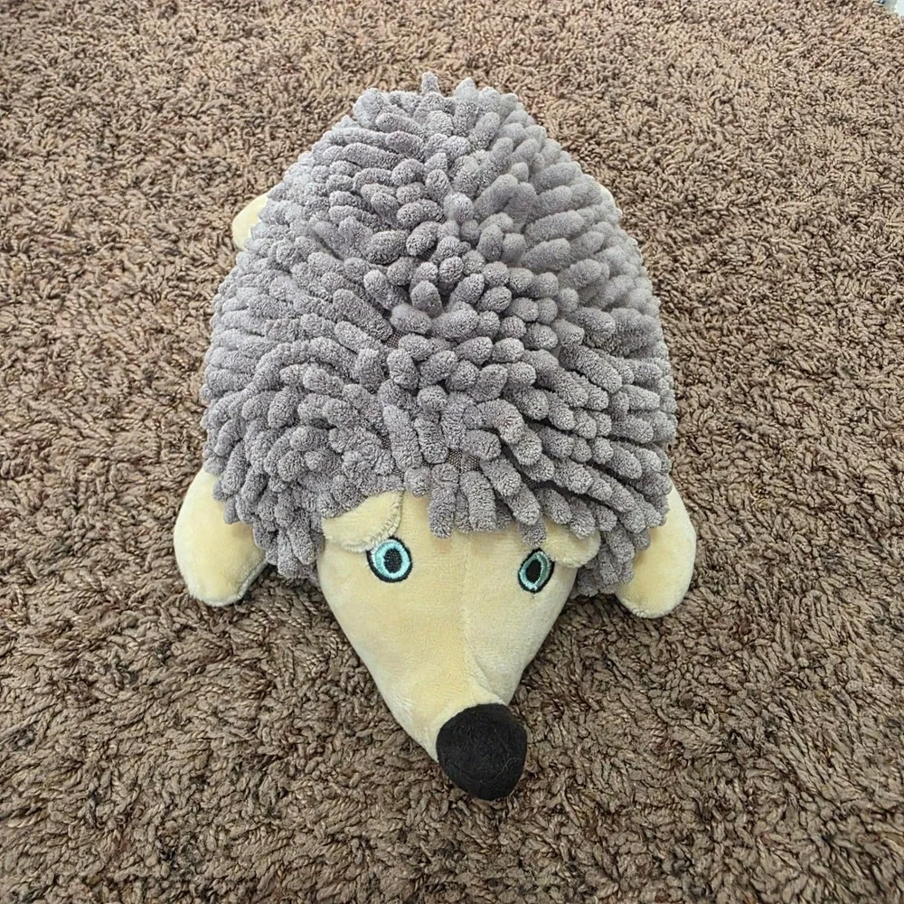 Norwex Kids Pet-To-Dry Hedgehog Dusting Mitt Microfiber BacLock Grey Aqua